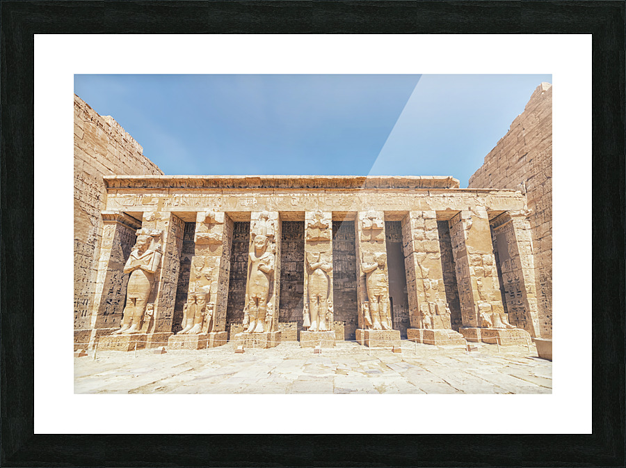 Statues in the temple Picture Frame print