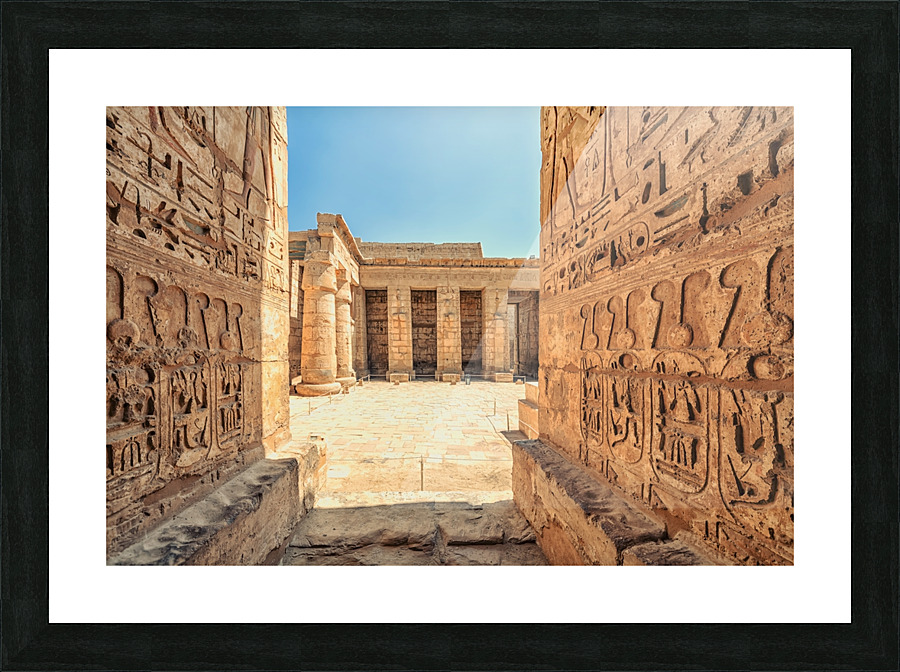 Ramesses III Temple Picture Frame print