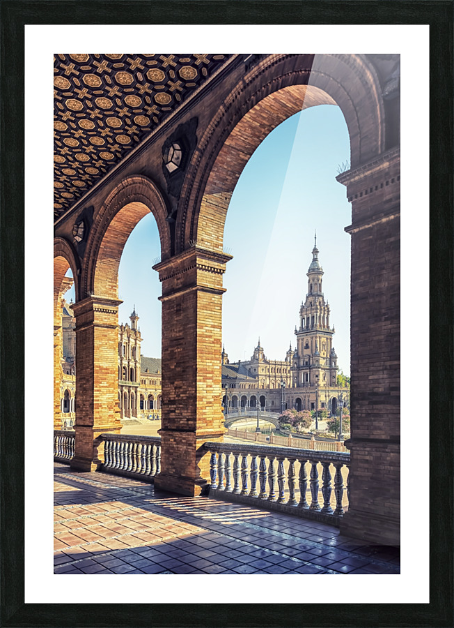 Seville Cityscape Picture Frame print