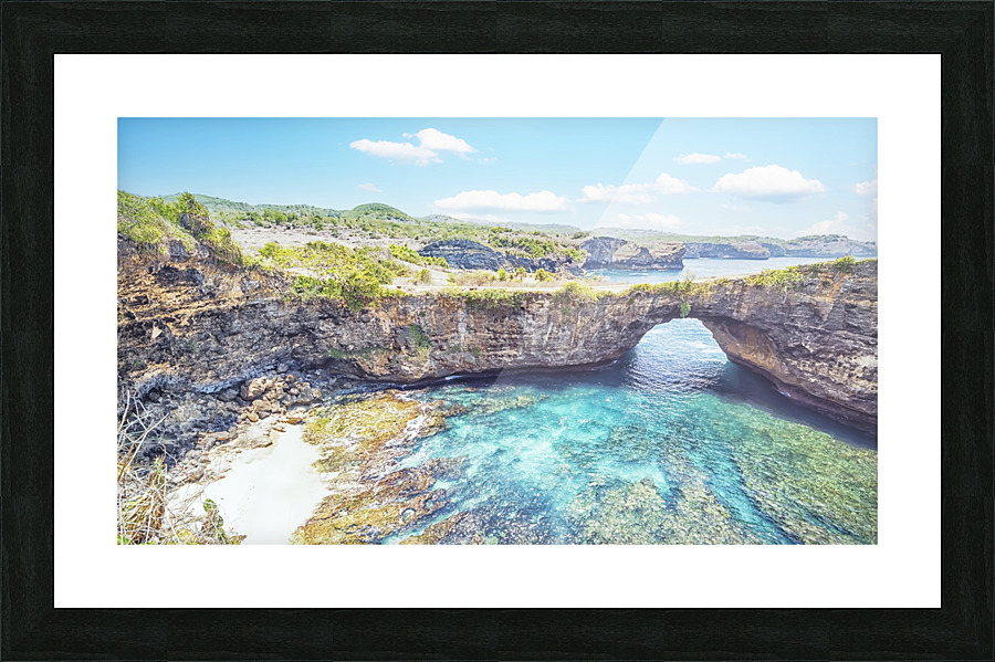 Broken Beach Picture Frame print