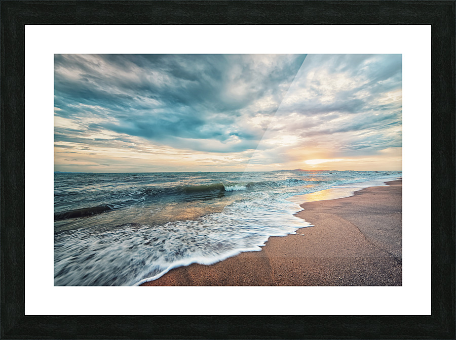 Sunset Beach Picture Frame print