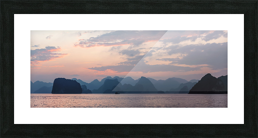 Halong Bay Sunset Picture Frame print
