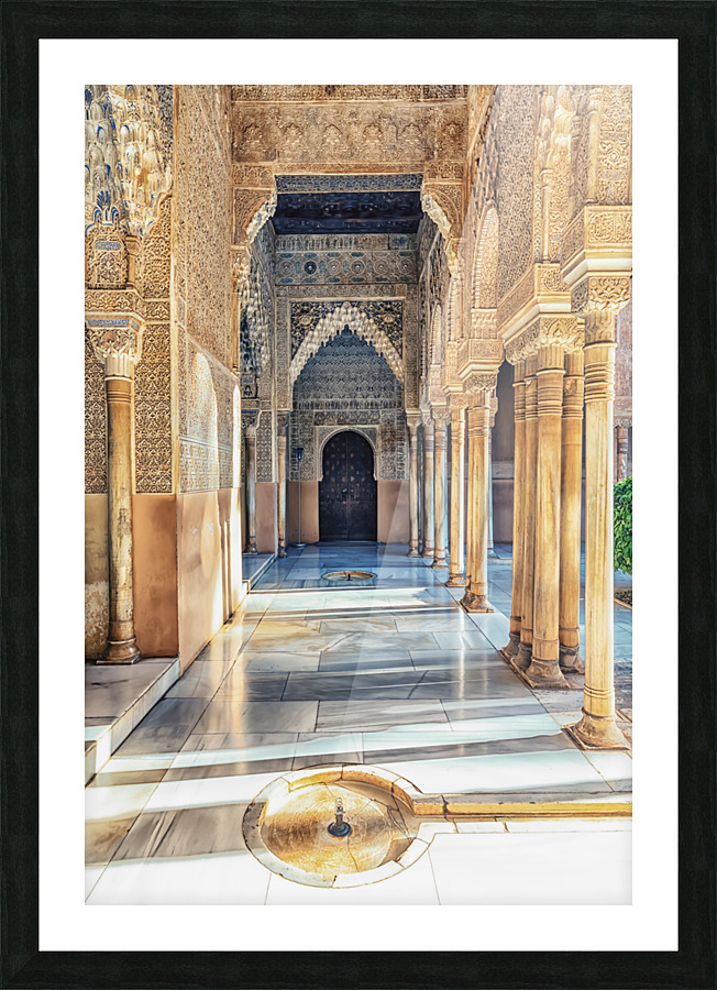 Alhambra Corridor Picture Frame print