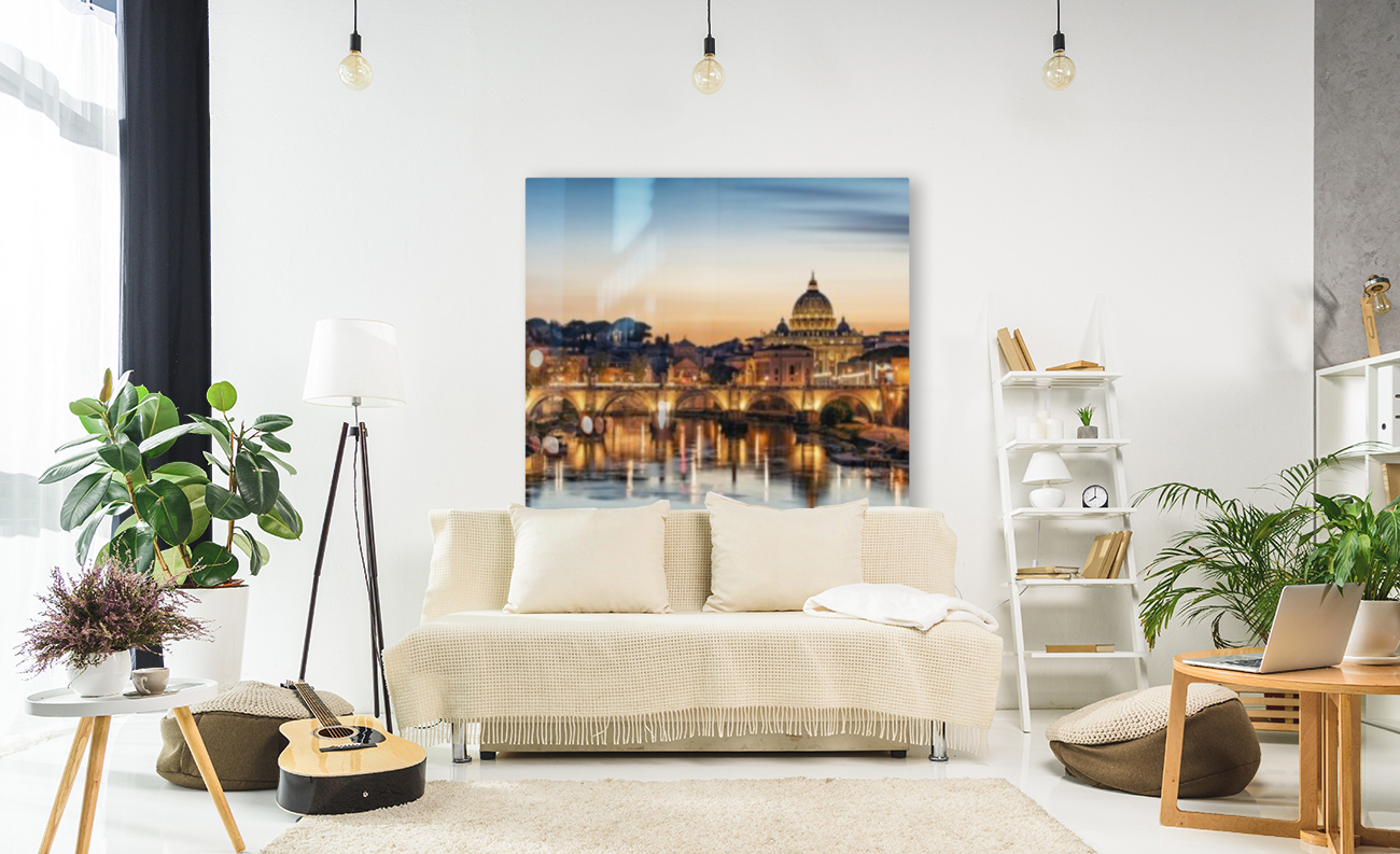 Rome in the evening Reproduction