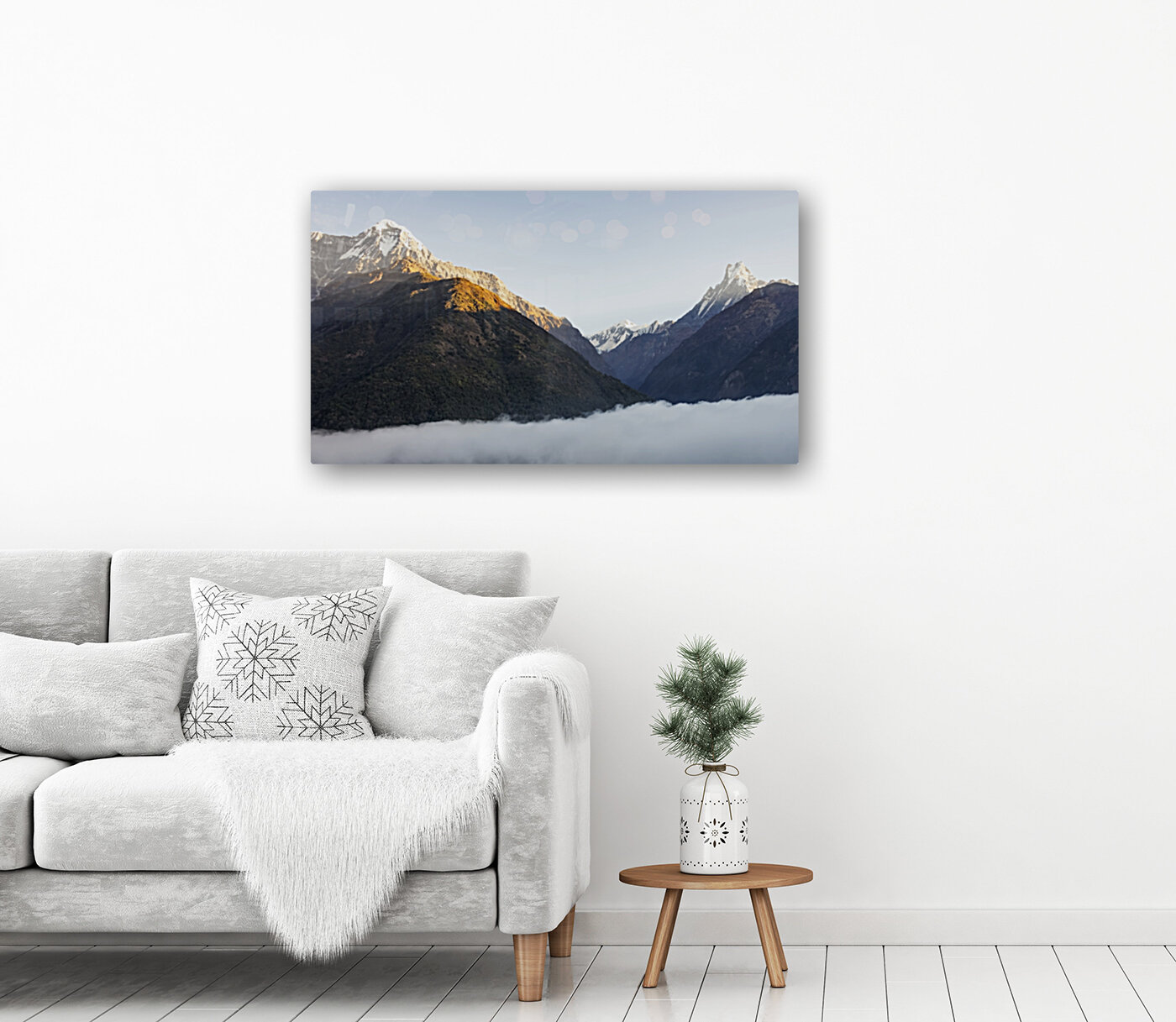 The misty mountain Reproduction
