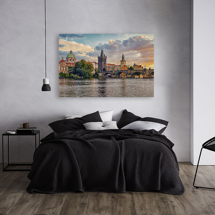 Prague Sunset Reproduction