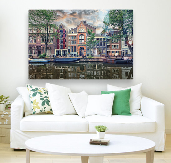 Sunset In Amsterdam Reproduction