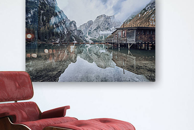 Dolomites Mountains Lake by Manjik Pictures