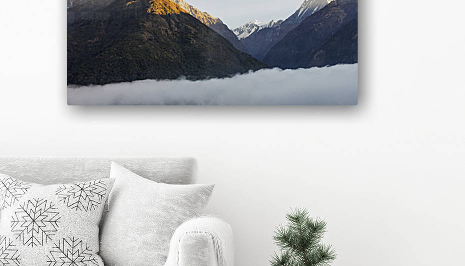 The misty mountain Reproduction