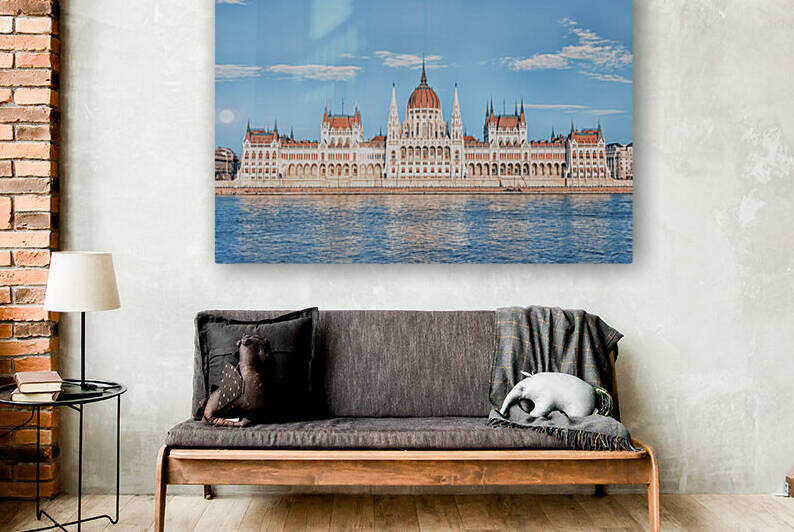 Hungarian Parliament Facade by Manjik Pictures