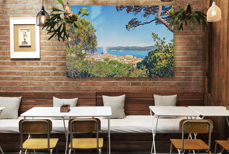 St Tropez Roofs Reproduction