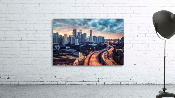 Kuala Lumpur sunset Wall Preview
