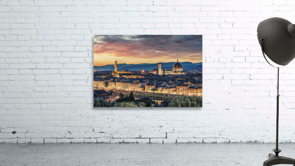 Florence at sunset Wall Preview