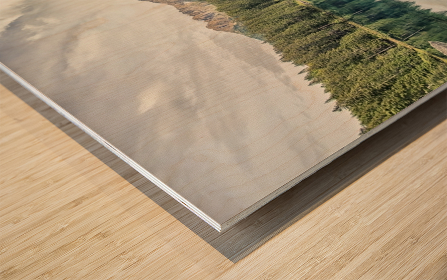 Carezza lake Wood print