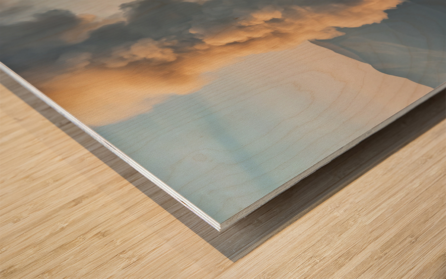 Active Volcano Wood print
