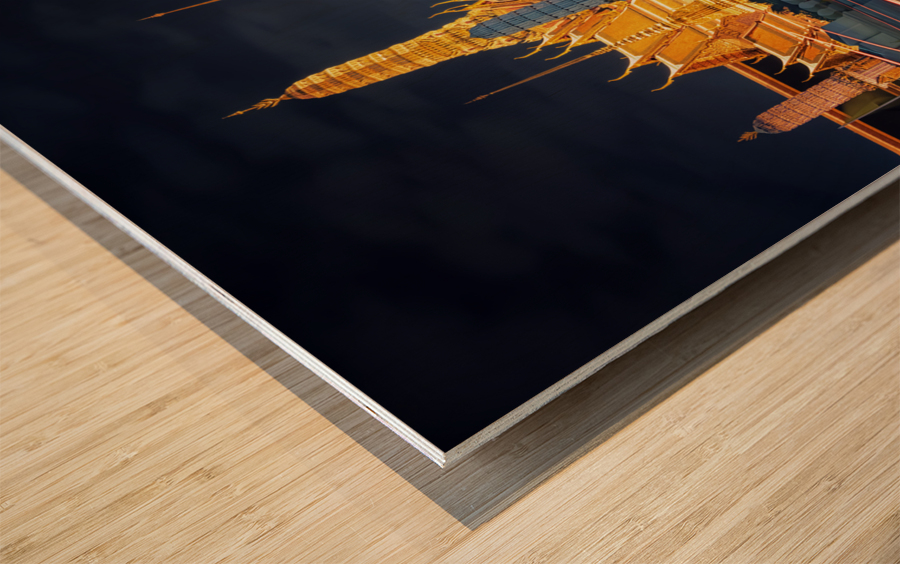 Grand Palace by night Wood print