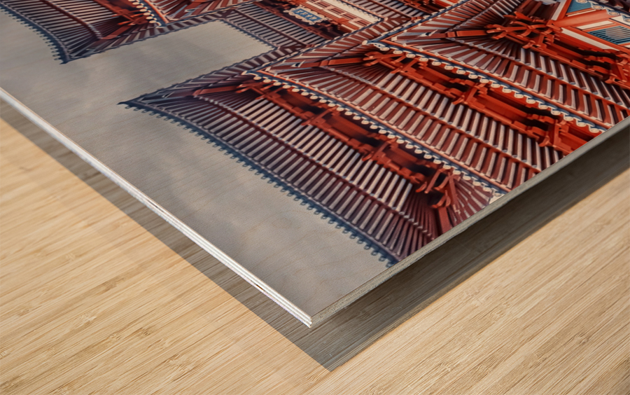 Chinatown Architecture Wood print