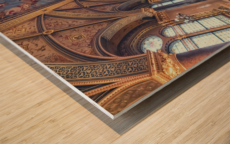 Hungarian Parliament Interior Wood print