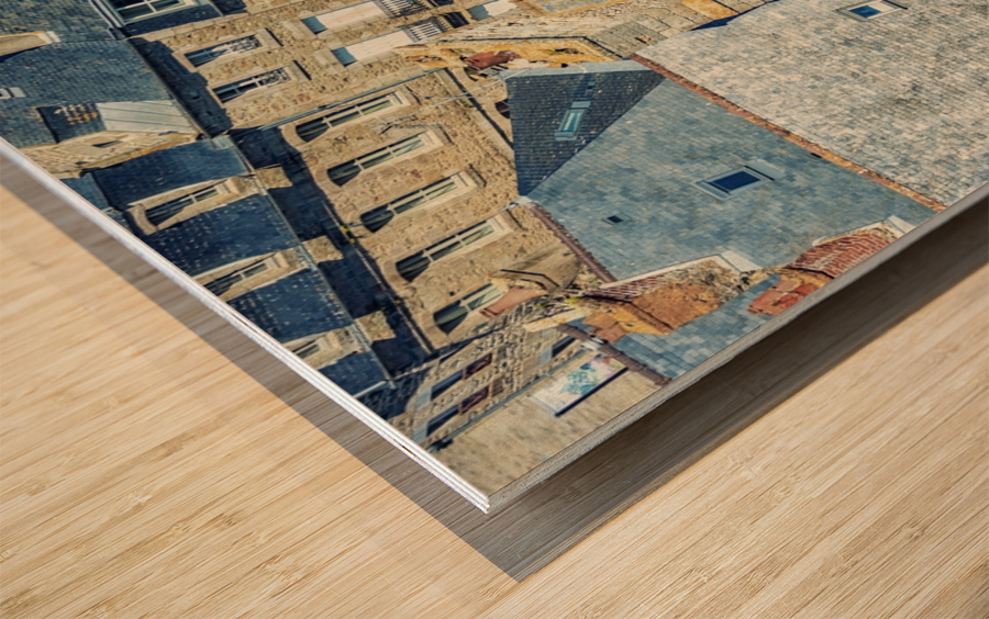 Dinan Roofs Wood print