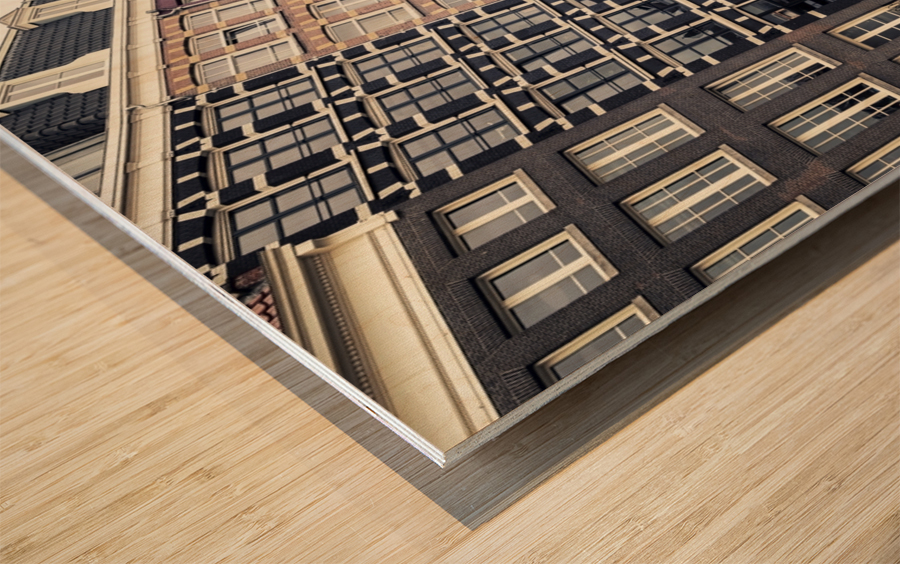 Damrak buildings Wood print
