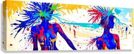 A Day in Miami Beach Canvas Print