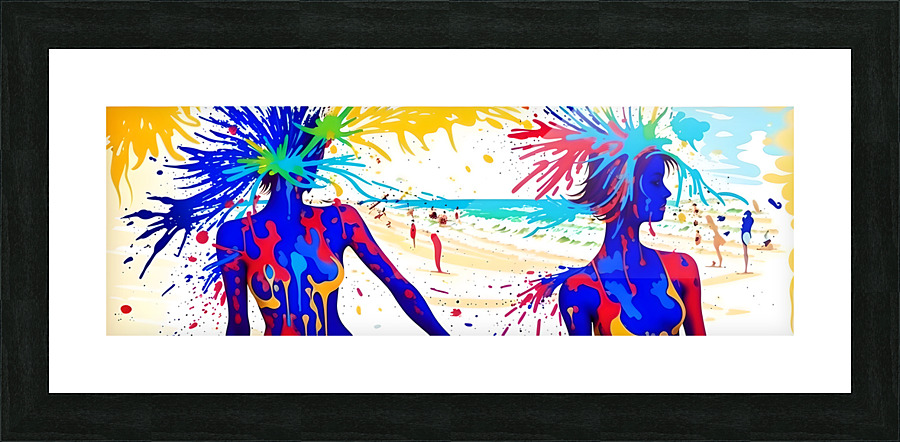 A Day in Miami Beach Picture Frame Printing