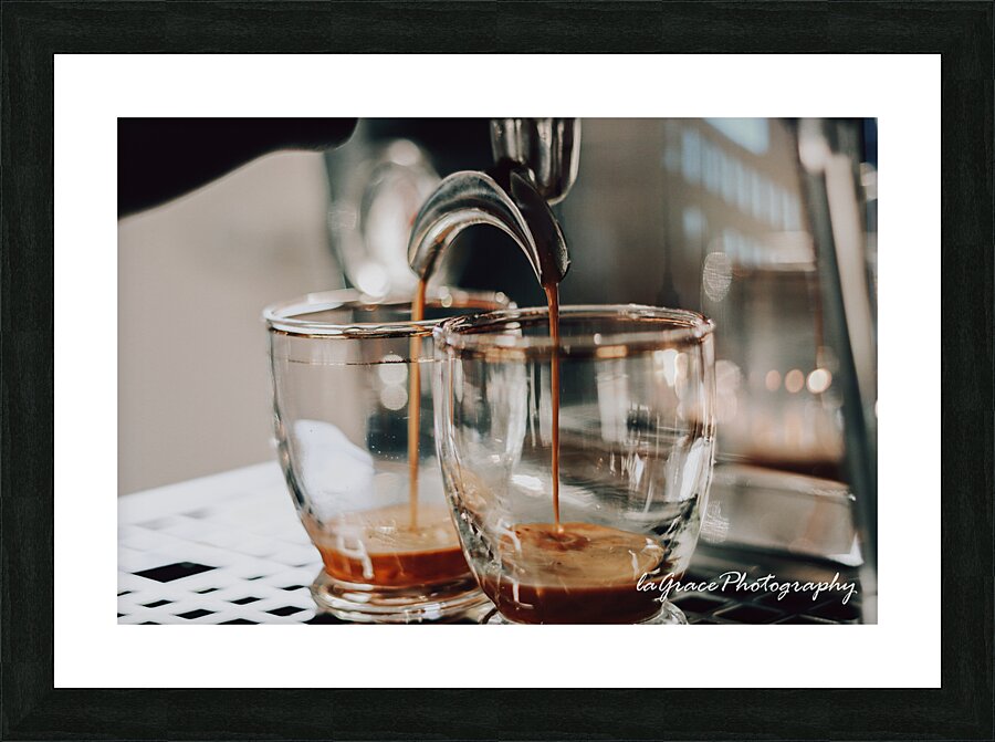 DOUBLE SHOT Picture Frame print