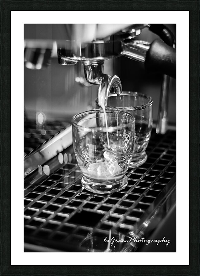 TWO SHOTS Picture Frame print