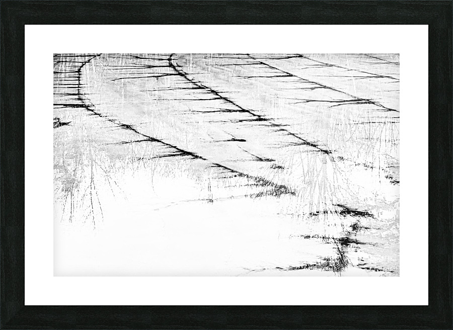 Frozen Pond Abstract Picture Frame print