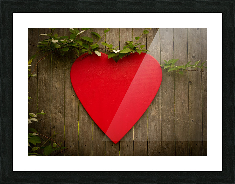 Red Heart Final Picture Frame print