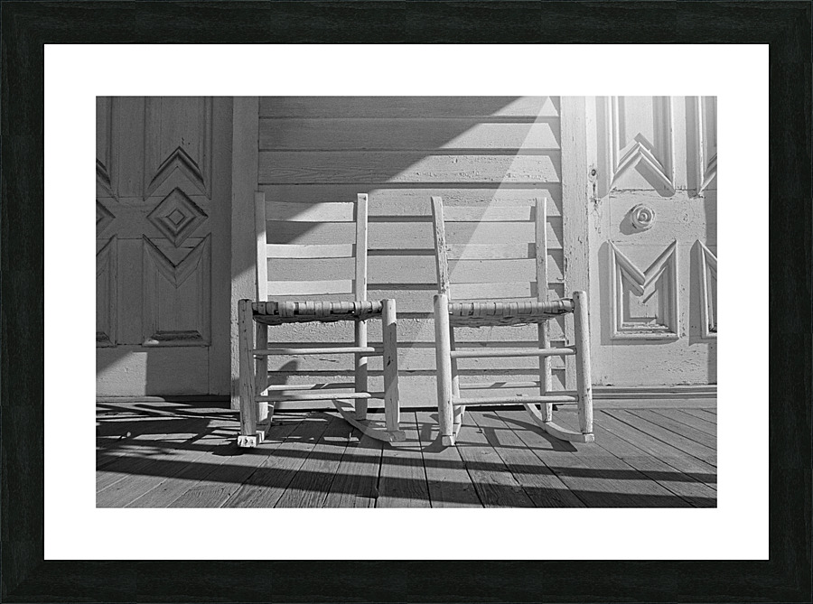 Rocking Chairs Picture Frame print