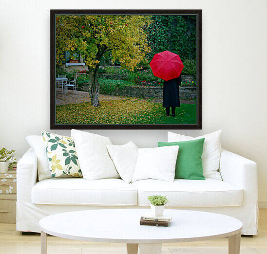 Red Umbrella F by Kevin R Schochat