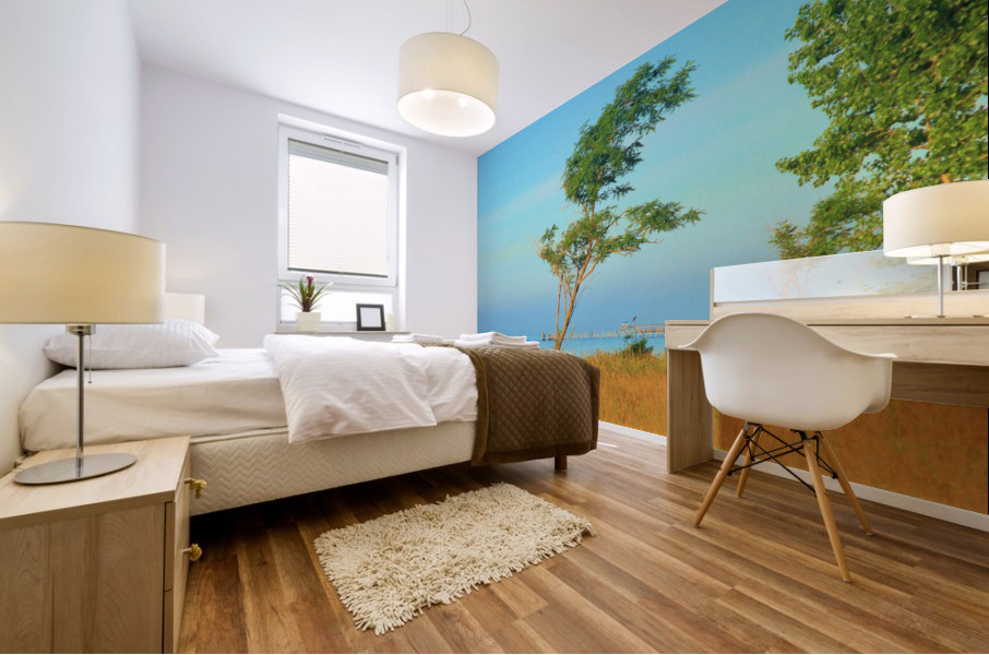 Bent by the Wind Mural print