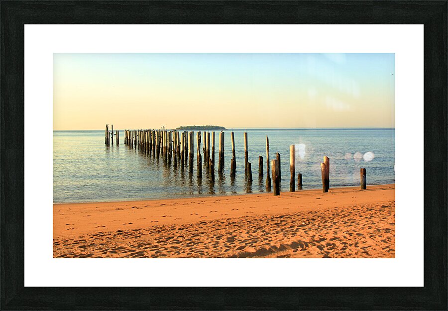 Midland Beach Morning Days Gone By Picture Frame print