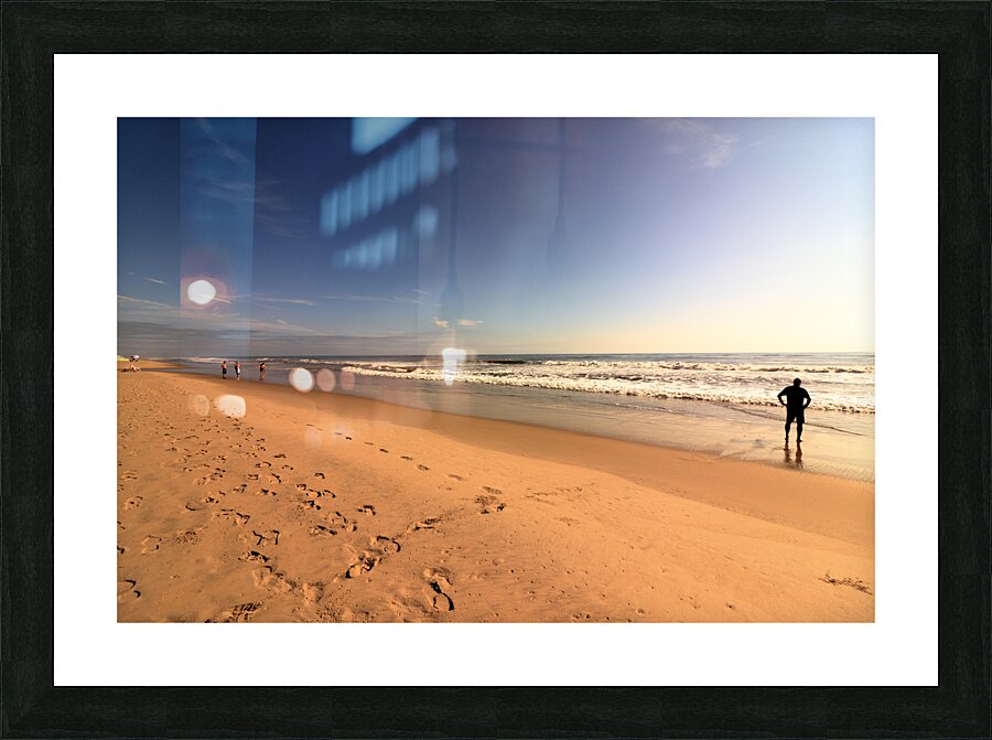 NC12 Sunrise Watching the Waves Picture Frame print