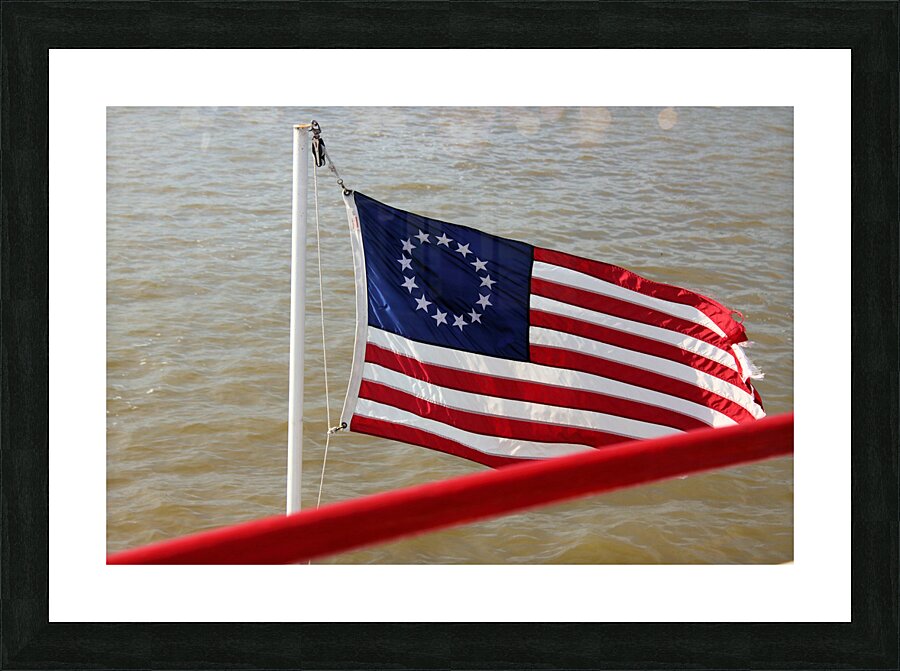 Ships Flag Picture Frame print