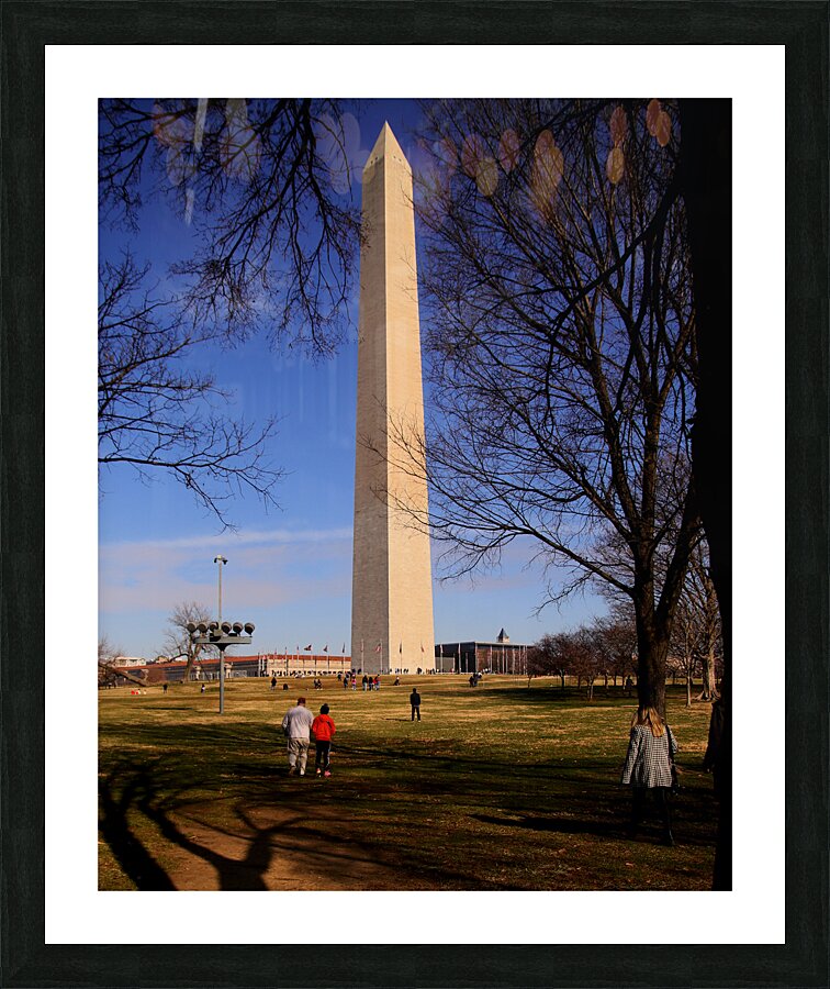 Approaching the Monument Picture Frame print