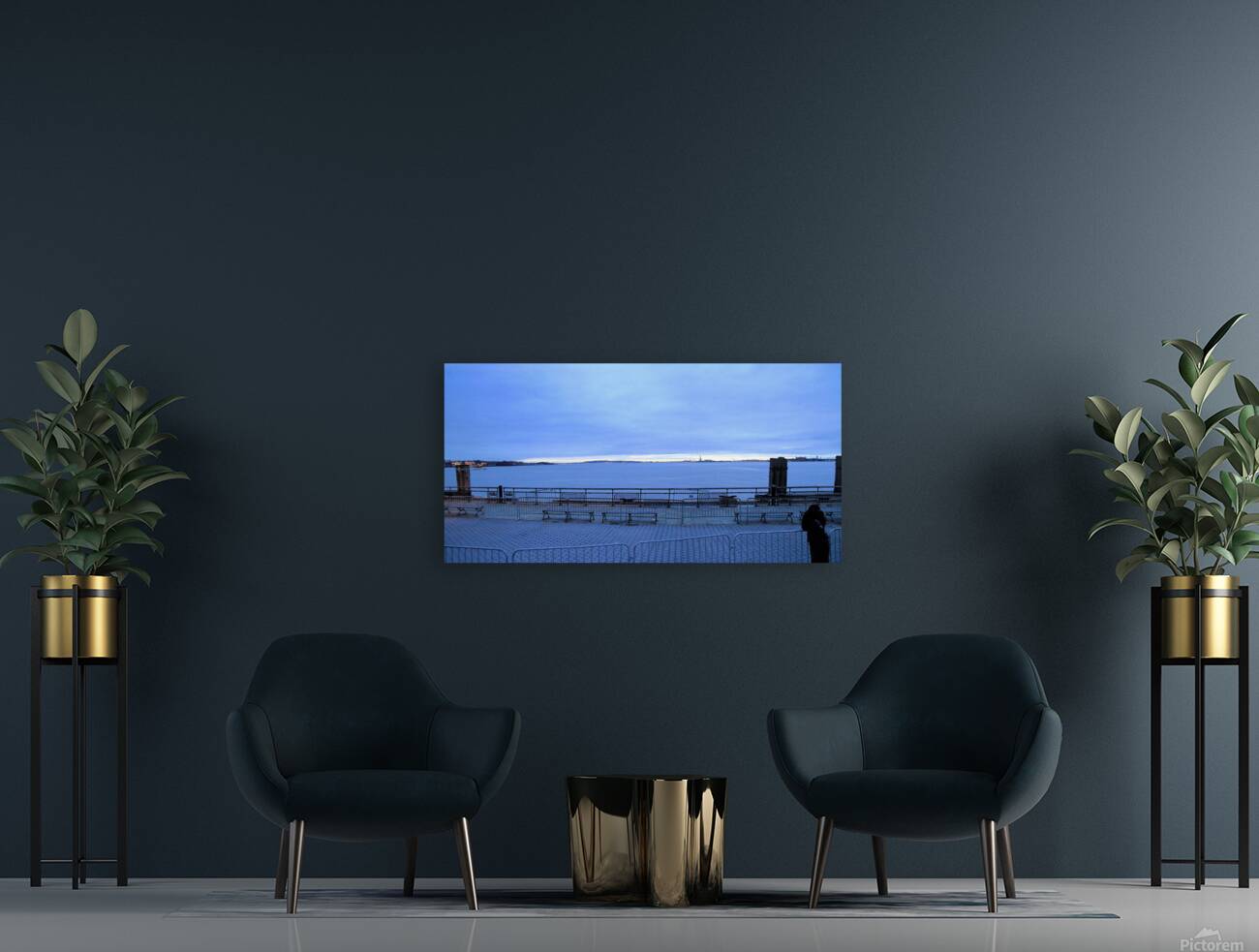 Evening in NY The Harbor stitch Reproduction