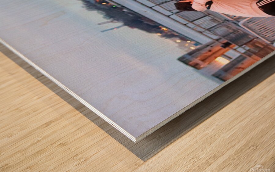 Evening in NY  The Photographer Wood print