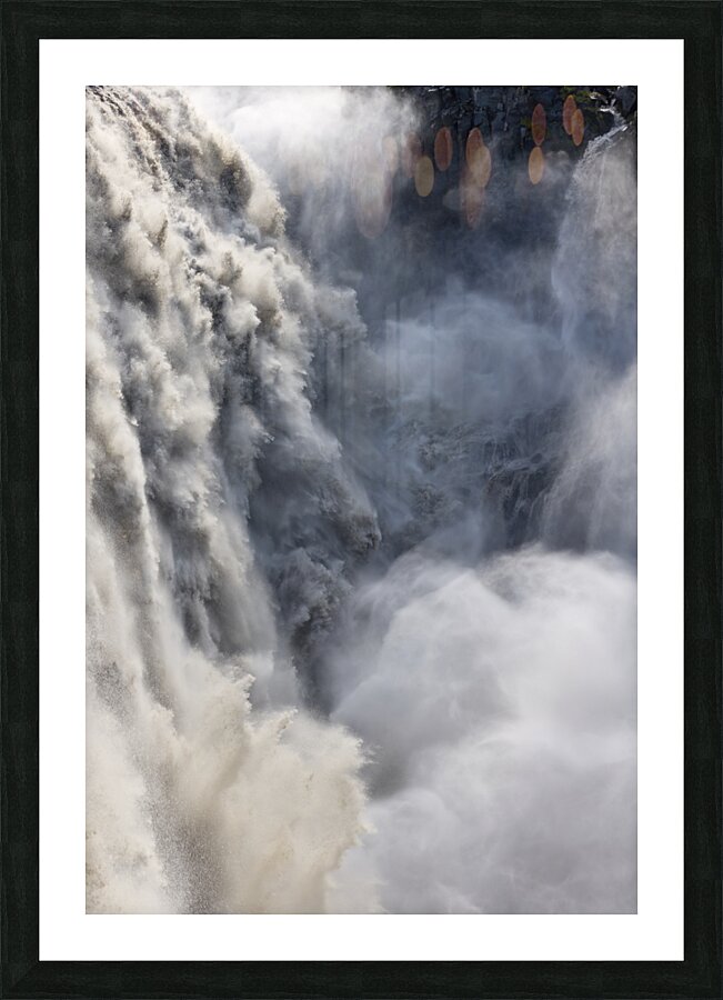 Icelandic waterfall Picture Frame print