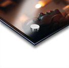 A cinematic still of a dog family scene with warm Acrylic print