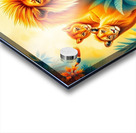 A vibrant watercolor painting depicting a group o Acrylic print