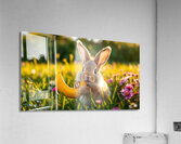  The rabbit eats bananas Acrylic Print