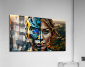 Duality Of Self A Face dik3a Acrylic Print