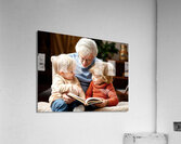 A Grandparent Reading a Story to a Child Acrylic Print
