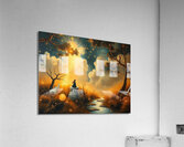 A wall art drawing by an artists imagination Acrylic Print