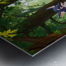 Collection of cute jungle animals Metal print