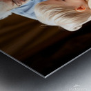 A Grandparent Reading a Story to a Child Metal print