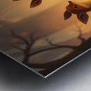 A digital painting depicting a soft dreamy atmosp Metal print