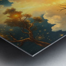 A wall art drawing by an artists imagination Metal print